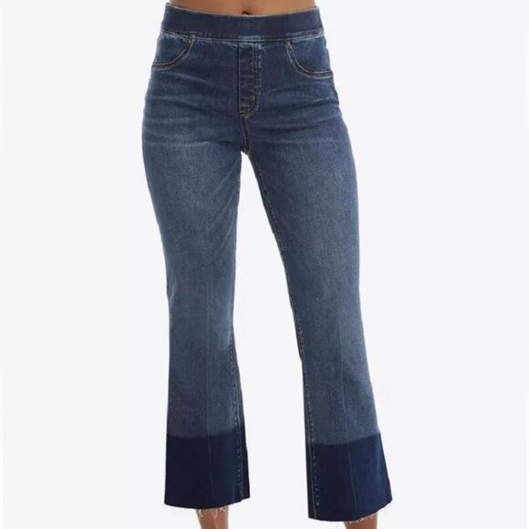 SPANX Cropped Flare Jeans Size M - Picture 1 of 7